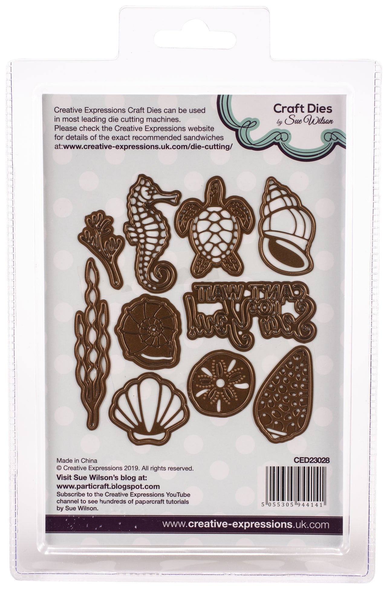 Creative Expressions Craft Dies By Sue Wilson - Necessities-Can't Wait To Sea You