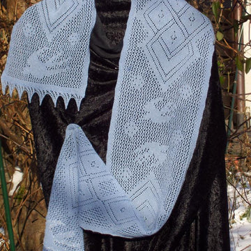 Lace Scarf " Swallows "