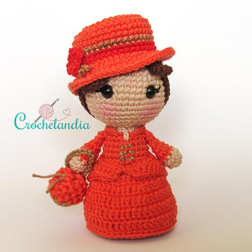 Madame Bovary amigurumi doll - crochet pattern by Crochelandia