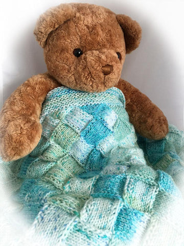 Entrelac Baby Blanket