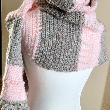 Bubbly Bobbles Crochet Rectangle Shawl Pattern PDF