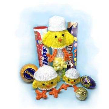 Easter chick, smartie, cream egg chocolate orange