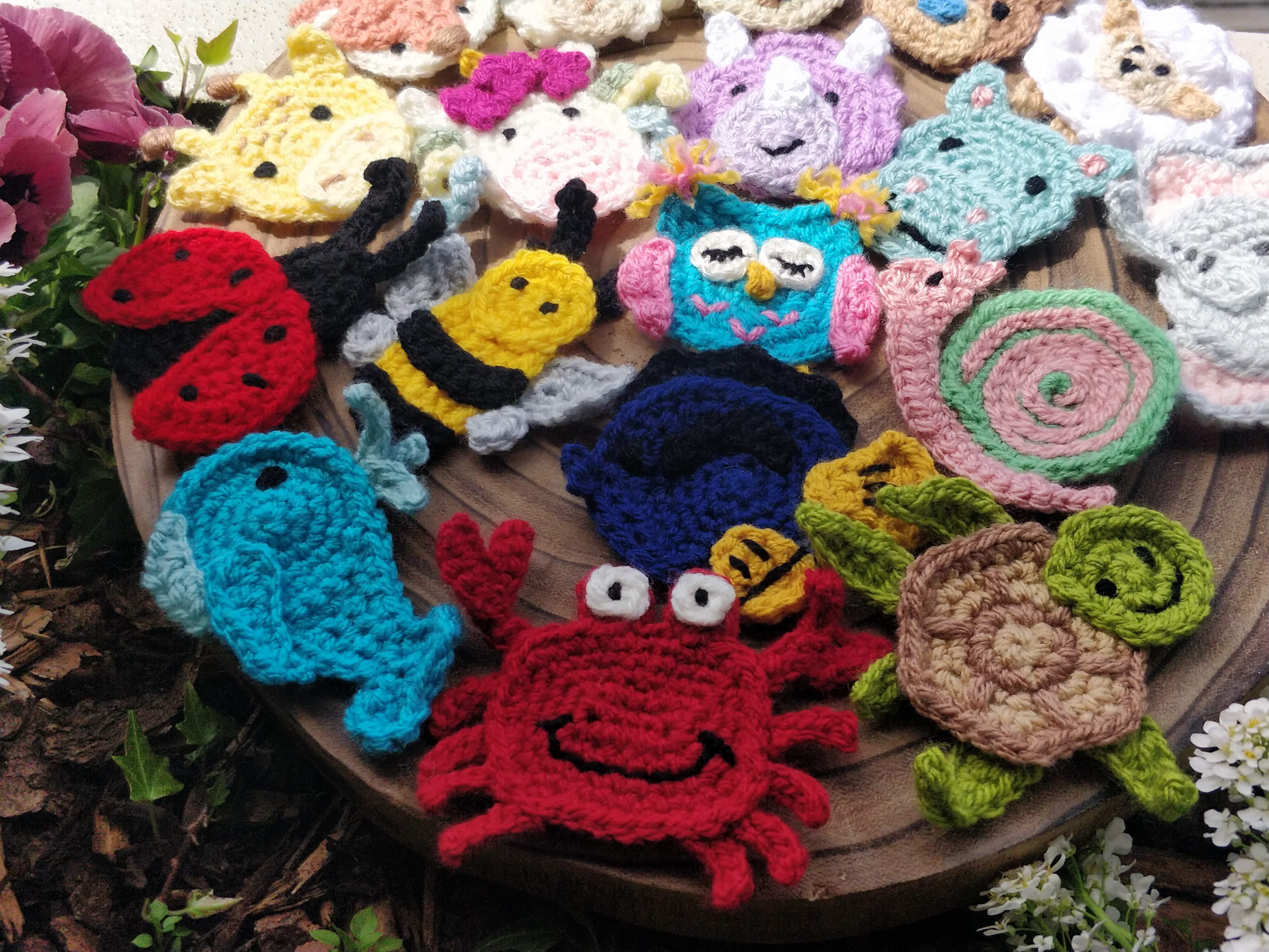 Animal Crochet Appliques