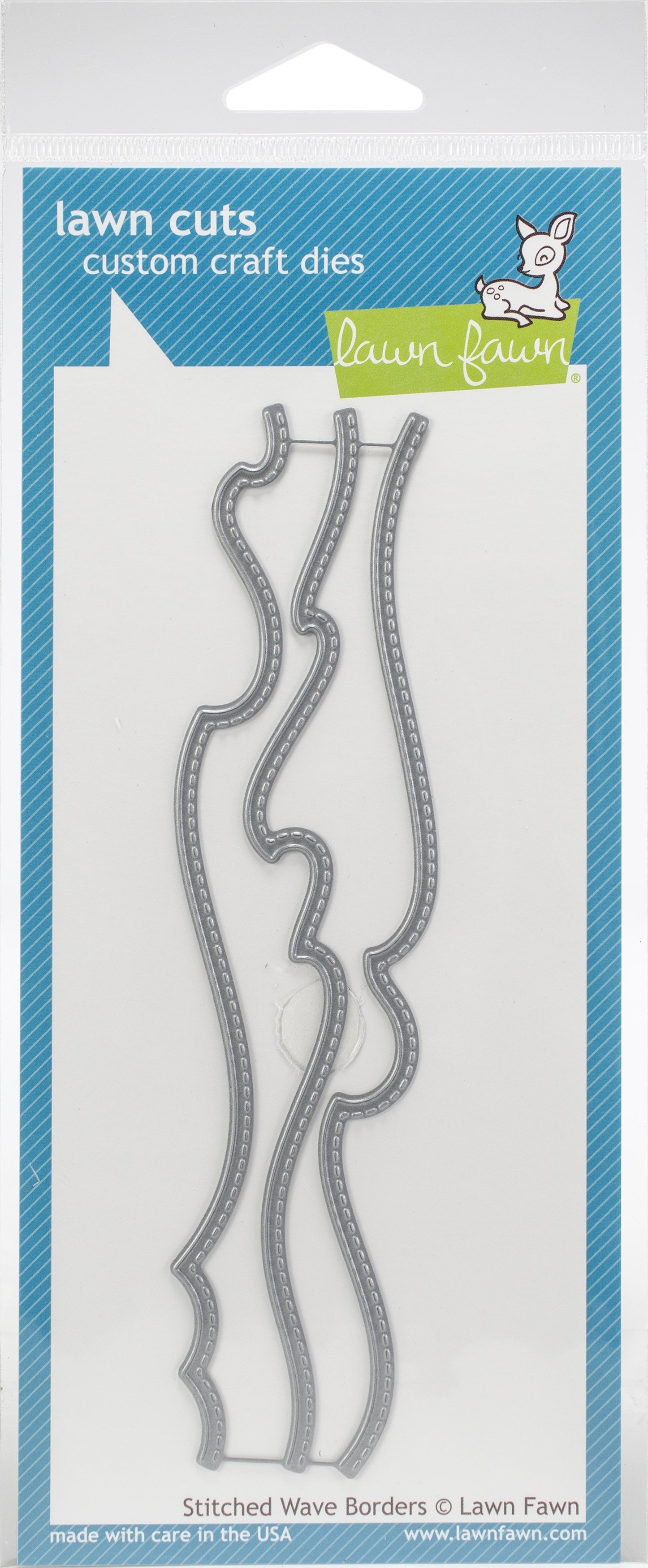 Lawn Fawn Lawn Cuts Custom Craft Die - Stitched Wave Borders