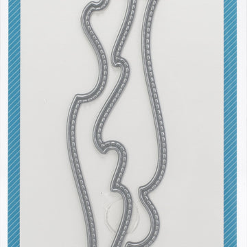 Lawn Fawn Lawn Cuts Custom Craft Die - Stitched Wave Borders