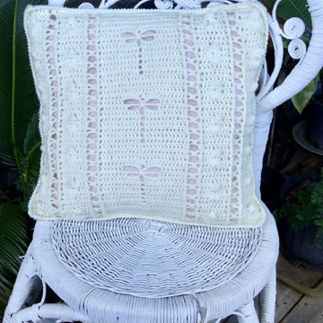 One, Two, Three Dragonflies Cushion