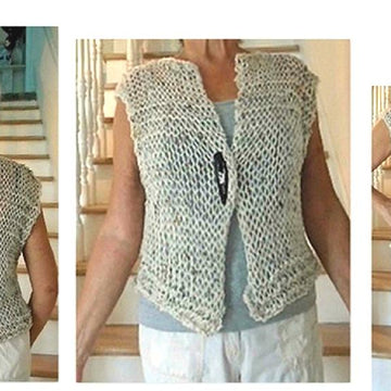 822 Airy Openweave Shrug/Vest