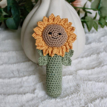 Sunny the sunflower baby rattle