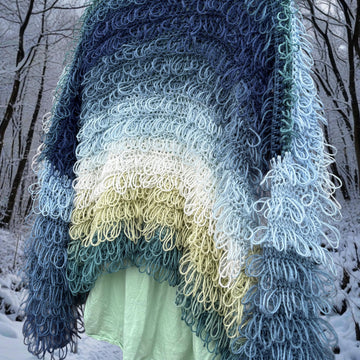 Shaggy Crochet Cardigan