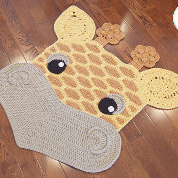 Rusty the Giraffe Safari Animal Rug