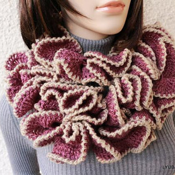 Ruffle Scarf Unique Design