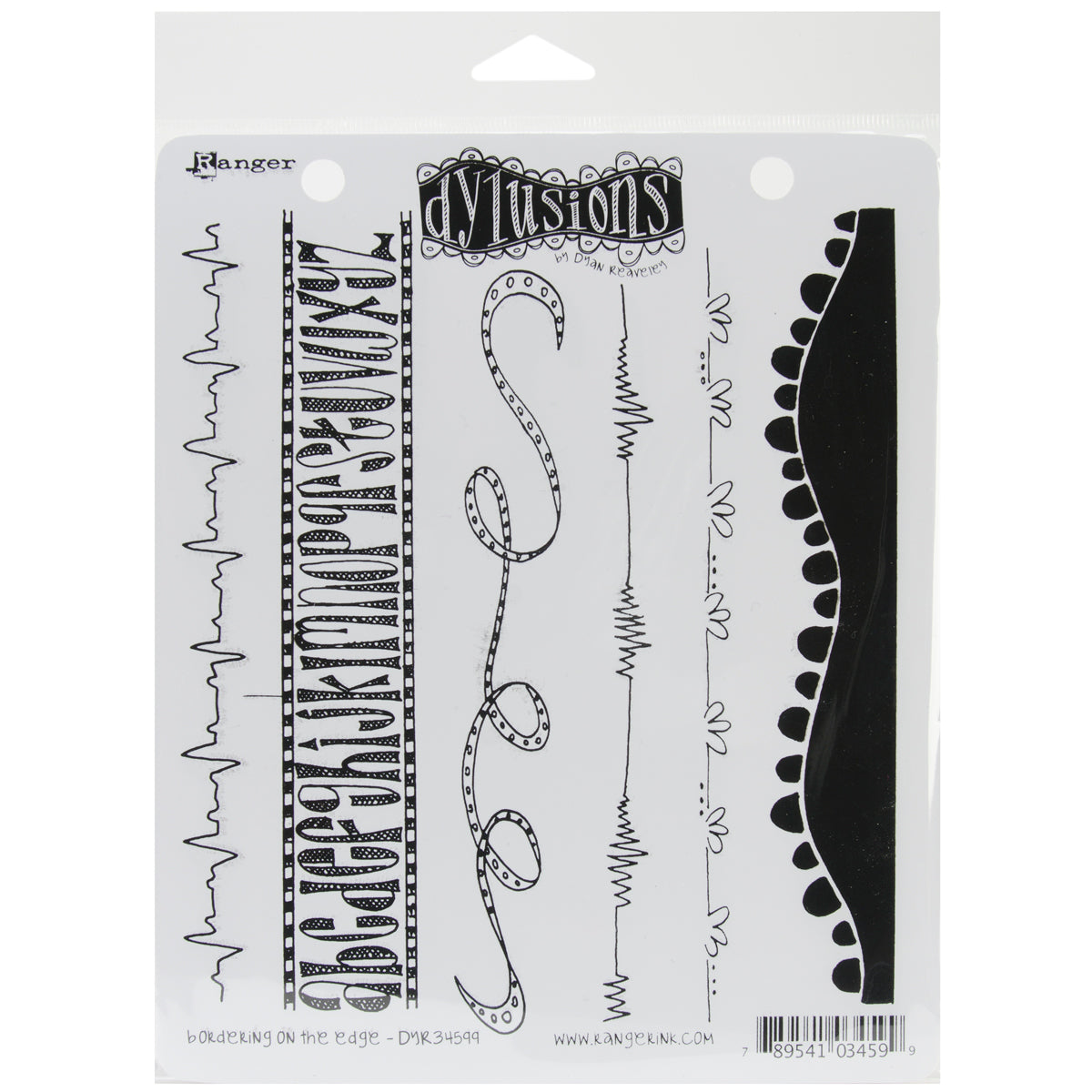 Ranger Dyan Reaveley's Dylusions Cling Stamp Collections 8.5"X7" - Bordering On The Edge