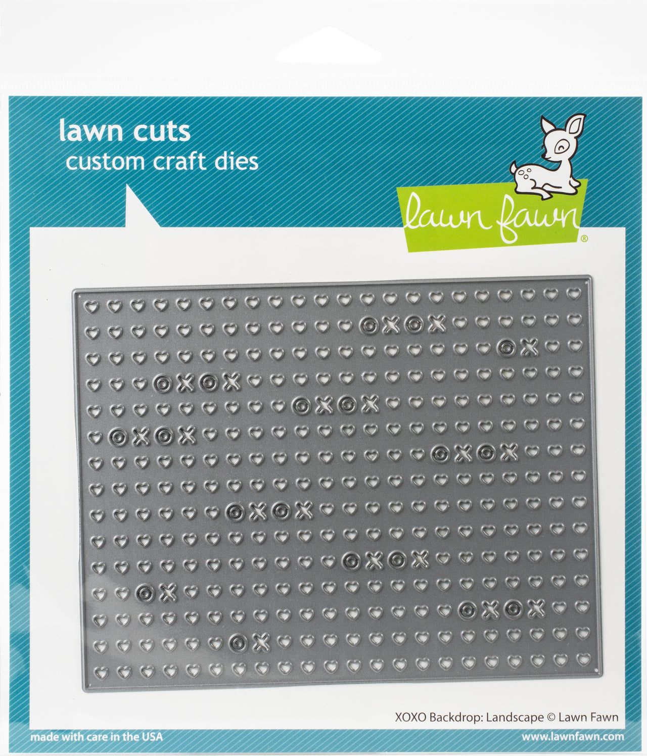 Lawn Fawn Lawn Cuts Custom Craft Die - XOXO Backdrop: Landscape