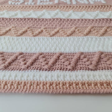 Personalised Baby Name Bobble Blanket