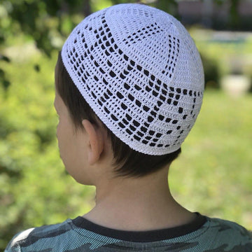 Crochet skull cap for adults