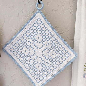Filet Snowflake Potholder
