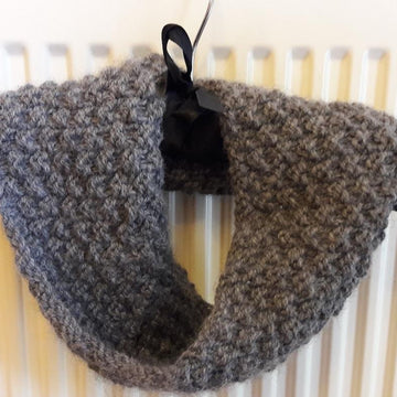 Cosy Double Moss Cowl - With Mobius Style Option
