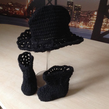 Baby Boot & Hat Set N 282