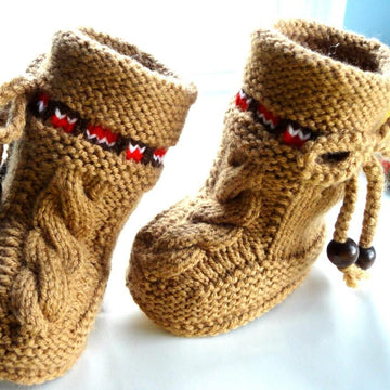 Knitting PATTERN Baby Booties Baby Boy Baby Shoes