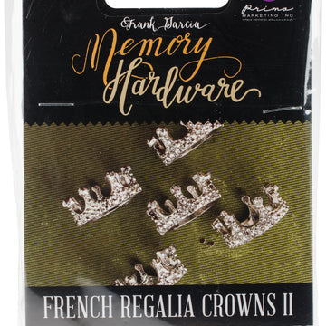 Prima Marketing Memory Hardware Embellishments - French Regalia Crowns II