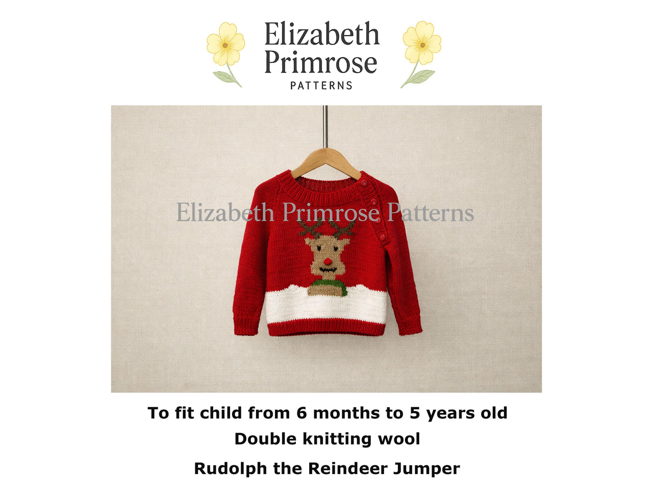 Rudolph the Reindeer Raglan Sweater P178