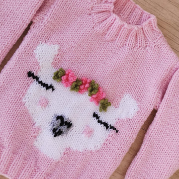Llama Chunky Sweater