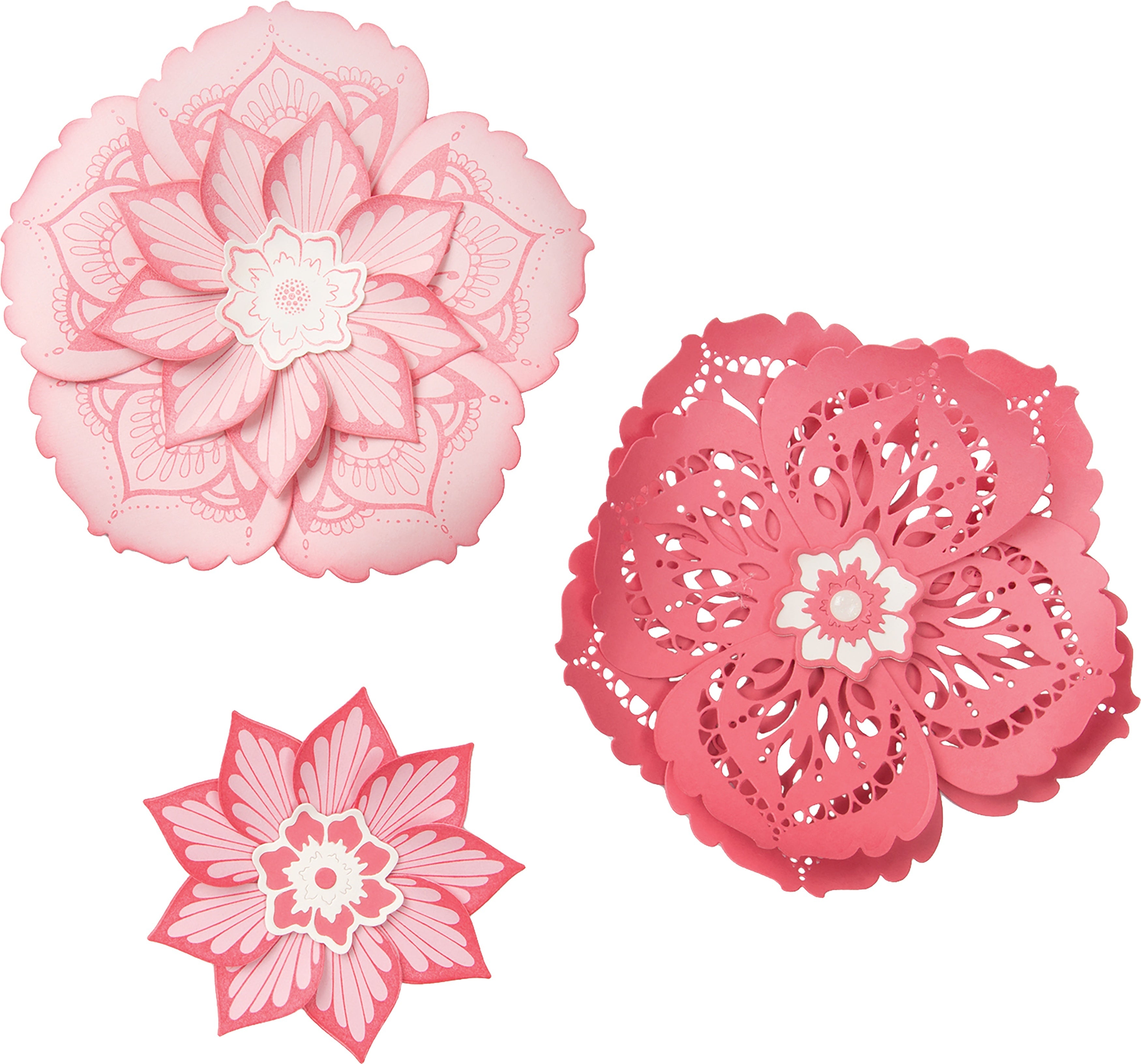 Sizzix Framelits Die & Stamp Set By David Tutera 6/Pkg - Mandala Flower