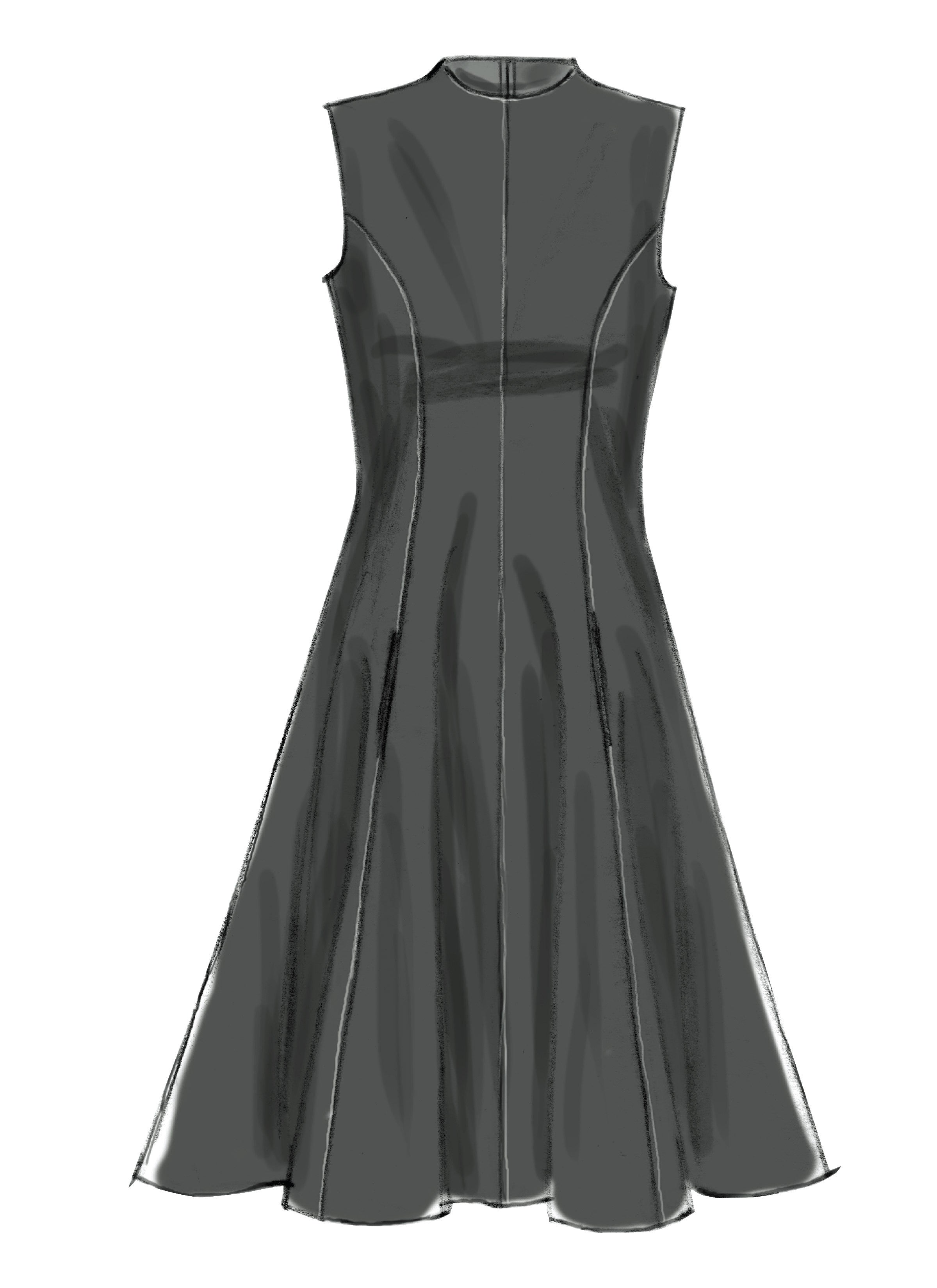 McCall's Misses'/Women's Petite Lined Dresses M6741 - Sewing Pattern