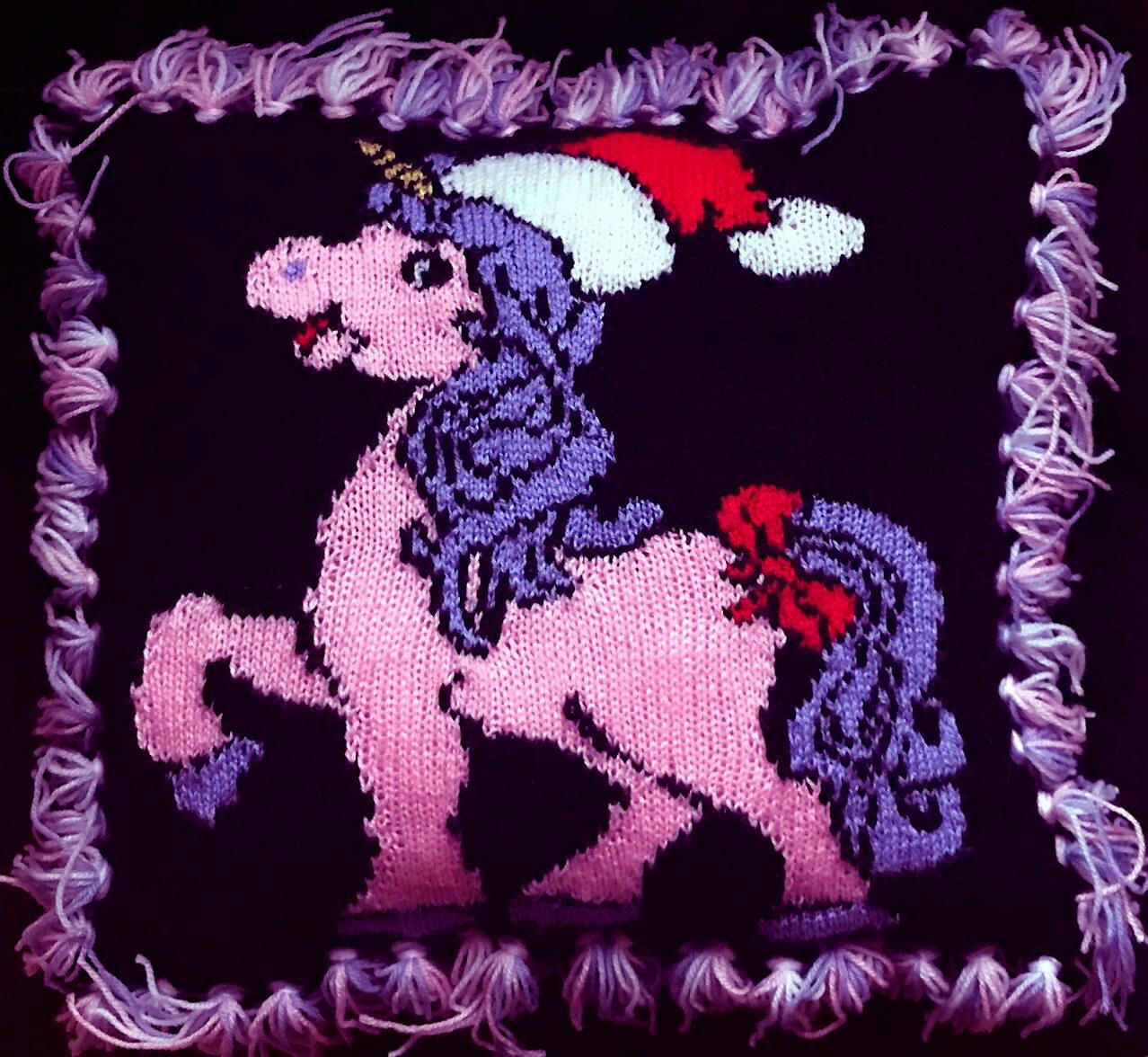 Cute Christmas Unicorn Cushion