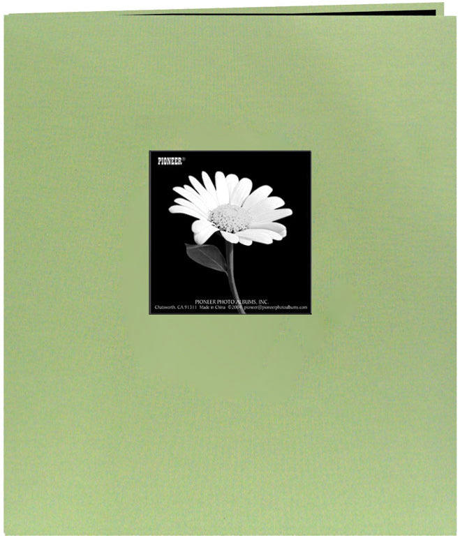 Pioneer Fabric Frame Post Bound Album 8.5"X11" - Sage Green