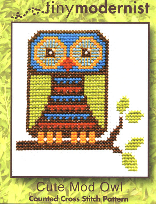Tiny Modernist Cute Mod Owl Chart