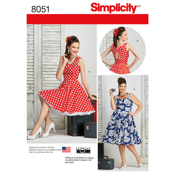 Simplicity Women's and Plus Size Dresses 8051 - Sewing Pattern
