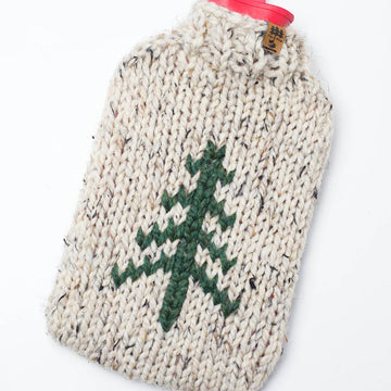 Tree Hot Water Bottle Cover Sleeve Cozy Chunky