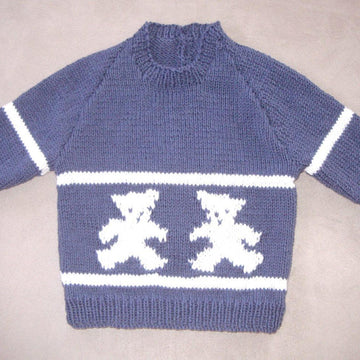 Parker - child's raglan bear sweater