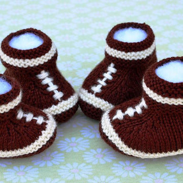 Football Baby Booties