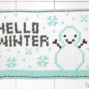 Hello Winter Bath Mat