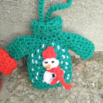 Tiny sweater ornament