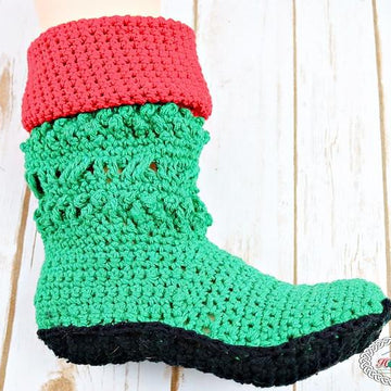Christmas Santa and Elf Booties