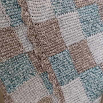 Tunisian Entreloc Baby Blanket