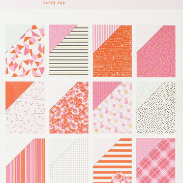 My Mind's Eye Double-Sided Paper Pad 6"X8" 24/Pkg - With Love, 12 Designs/2 Each