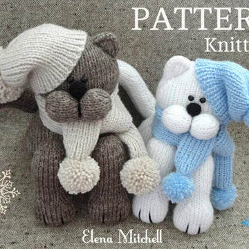 Cat Baby Kids Toys Pattern Knitting Children Toy