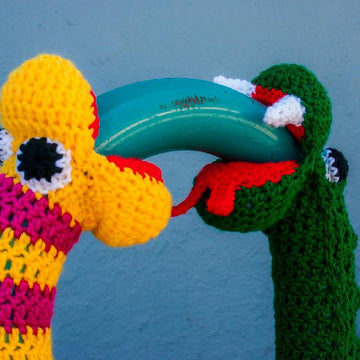 Crochet Snake Yarnbomb