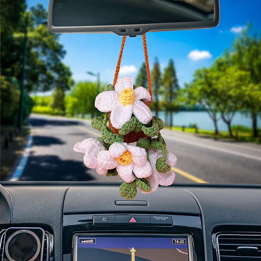 Daffodil Basket Car Hanging