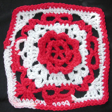 Ring Around the Rosie Creepy Granny Afghan Square