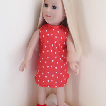 Red Socks for Doll