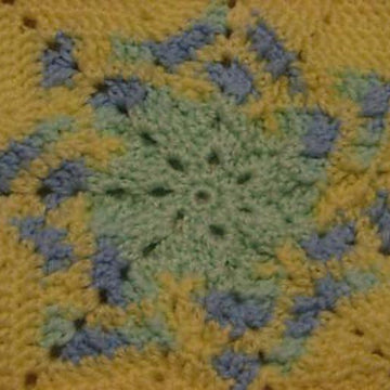 Textured Star Baby Afghan