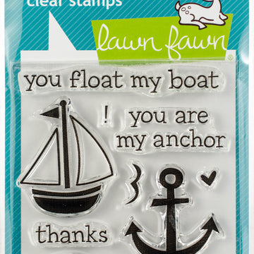 Lawn Fawn Clear Stamps 3"X4" - Float My Boat
