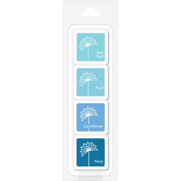 Hero Arts Dye Ink Cubes 4/Pkg - Sky Blues