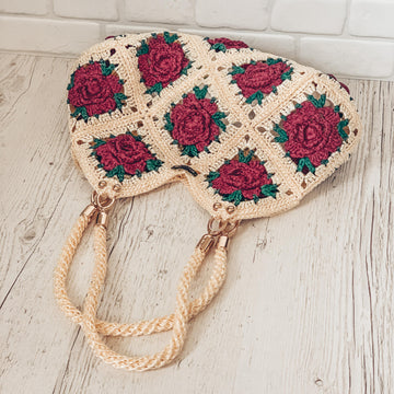 Bag with granny squares