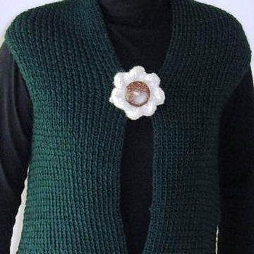 Twist Daisy Flower Scarf and Shrug